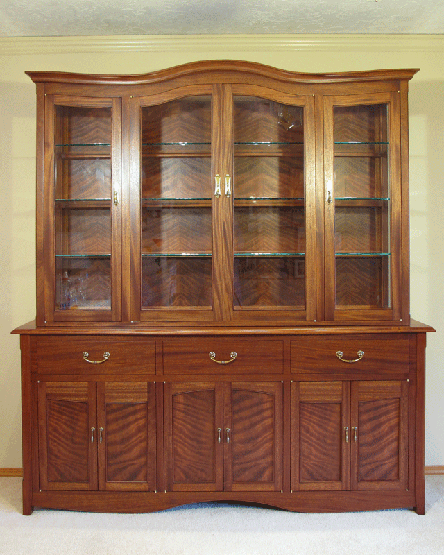 Photo 1 of mahogany China cabinet