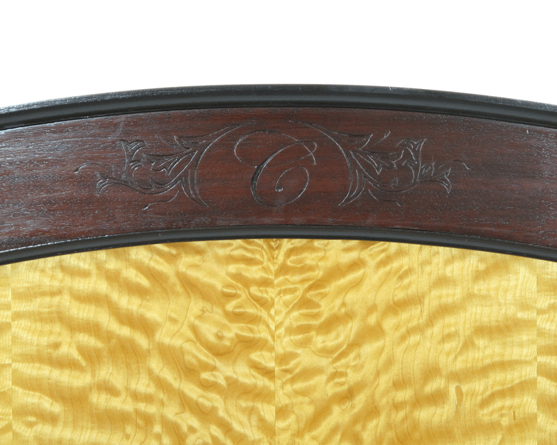 Photo of headboard carving