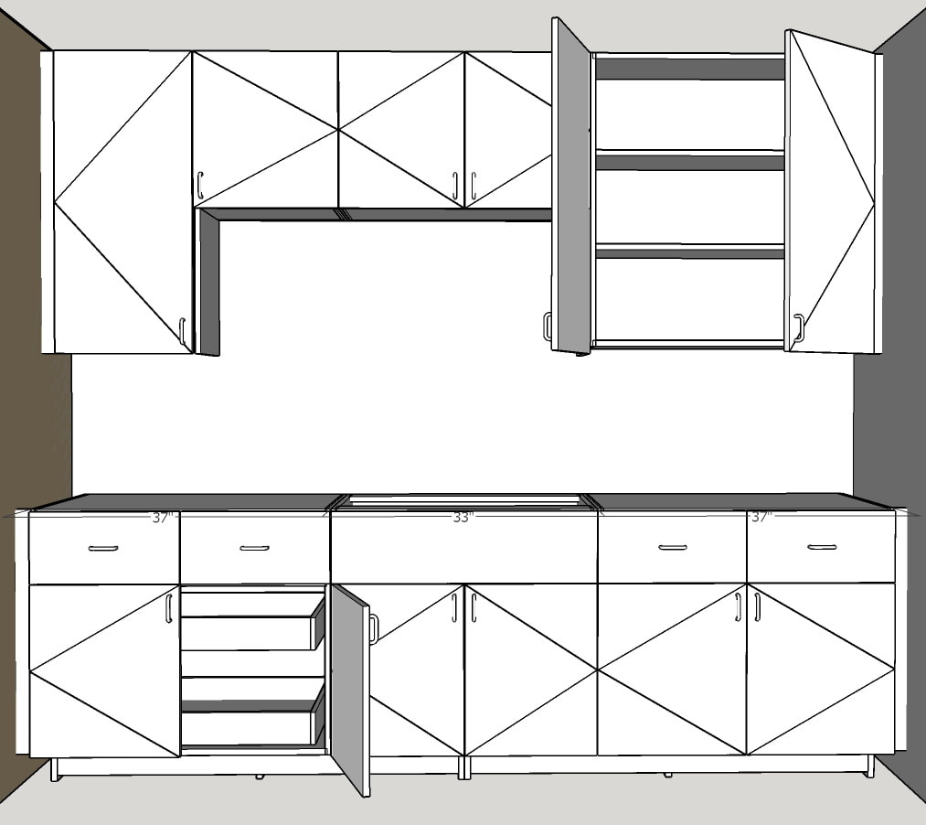 Image 2 of Commercial Kitchen cabinets designed with CabinetSense