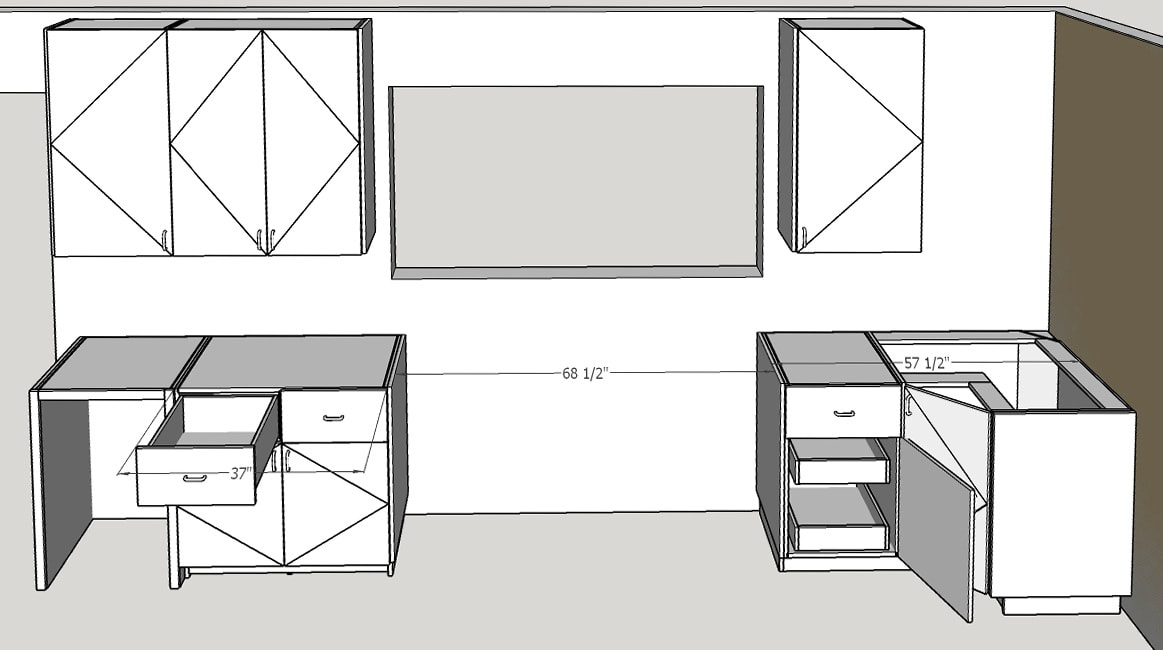 Image 4 of Commercial Kitchen cabinets designed with CabinetSense