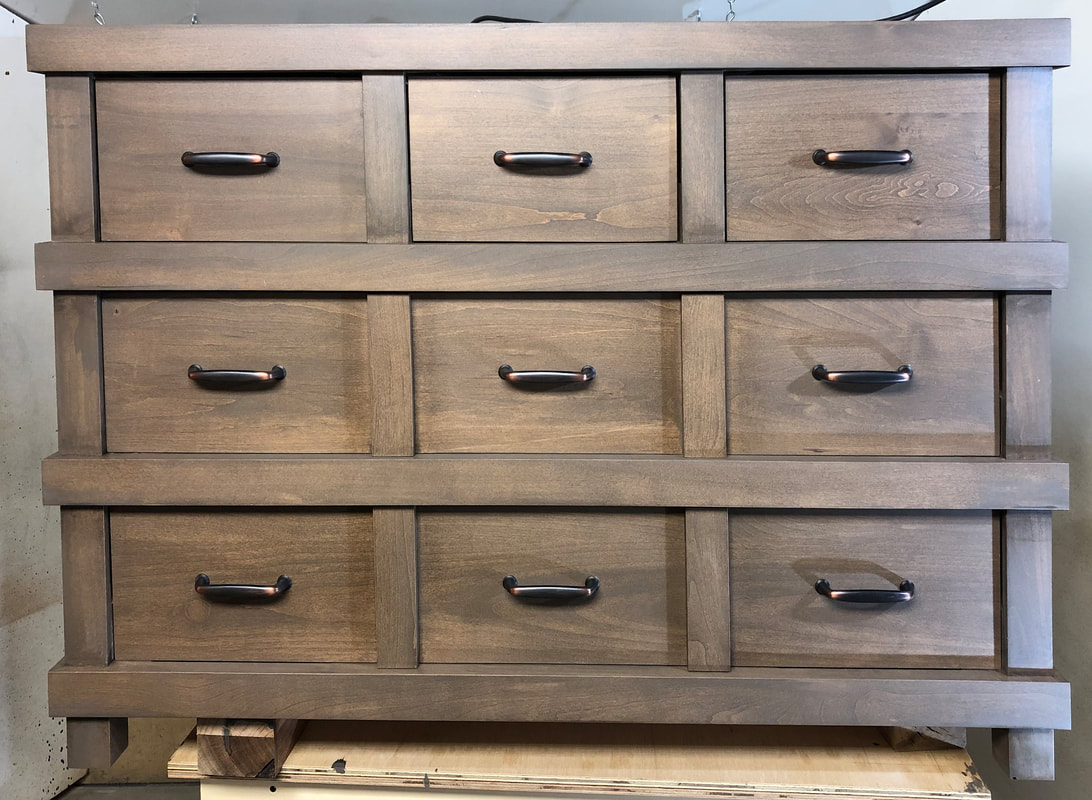 Photo of completed chest of Drawers