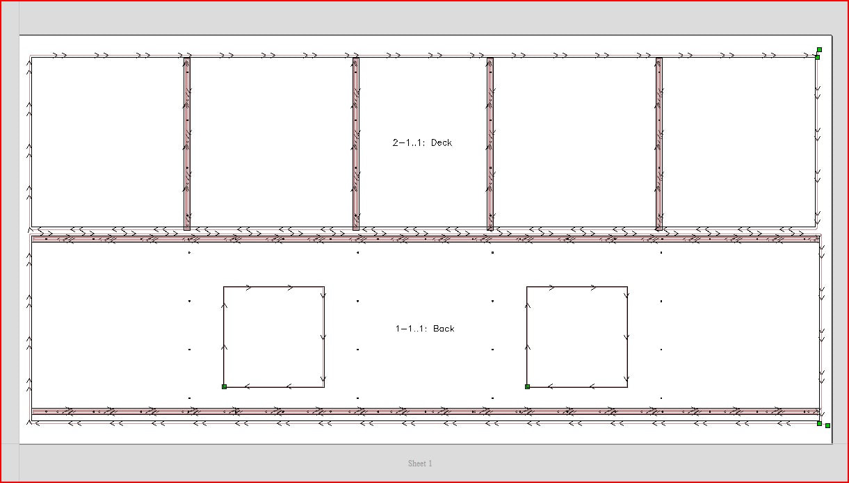 Image 1 of cabinet toolpaths in VCarve